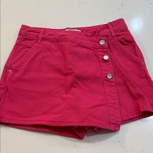 Zara Fuchsia Button-Front Skorts